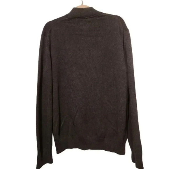 NWOT Refectory London dark grey knit Henley sweater Size XL - Picture 2 of 4